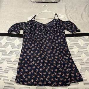 navy teenbell dress